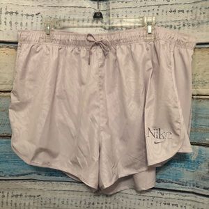 Nike Womens Running Shorts Light Lavender Size 2X